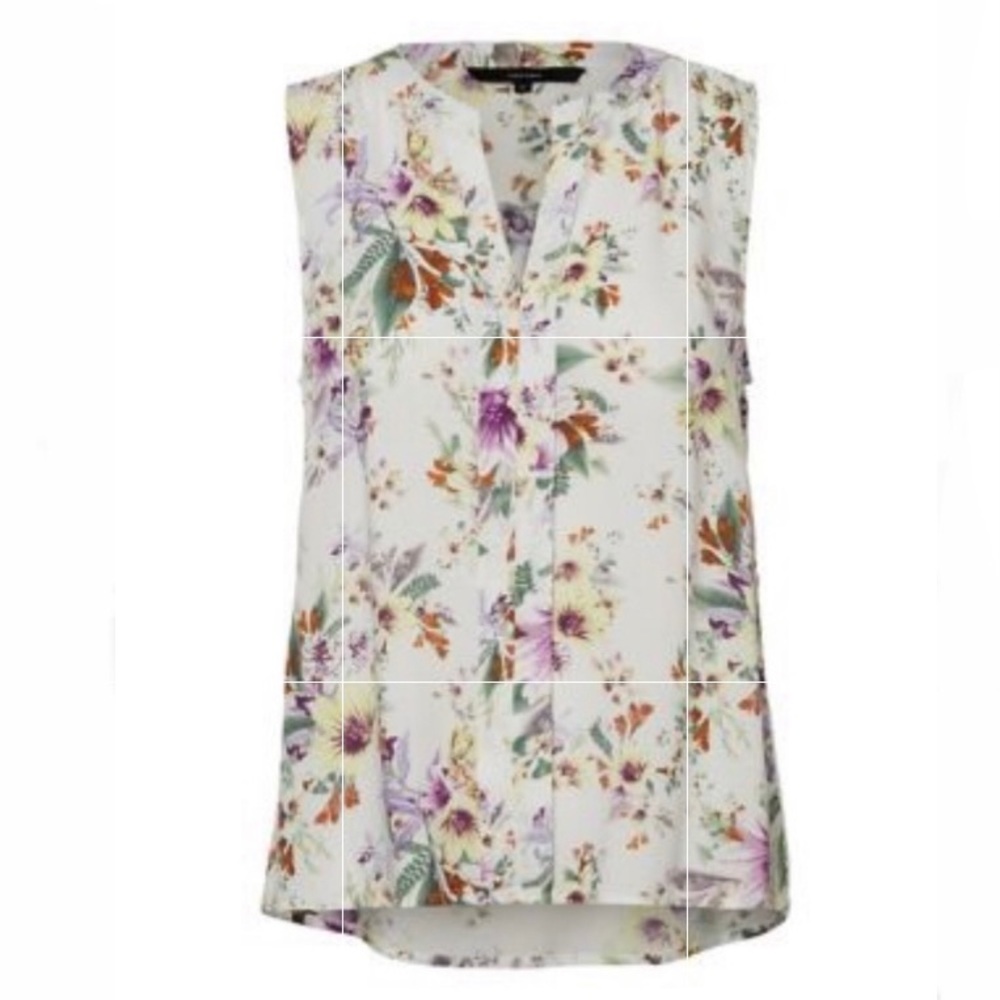 💐 Off-White Floral Vero Moda Iselin Printed Top (Large)